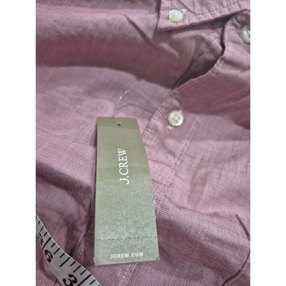 J Crew size LT Secret Wash Cotton Poplin Shirt Button Up Classic Men’s New - Picture 8 of 12